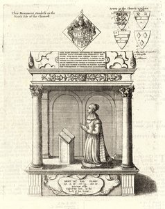 Jane St Andrew (monument). State 2 by Wenceslaus Hollar